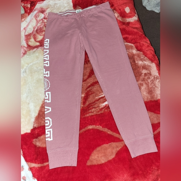 Vs pink skinny joggers, size large. - Picture 9 of 15